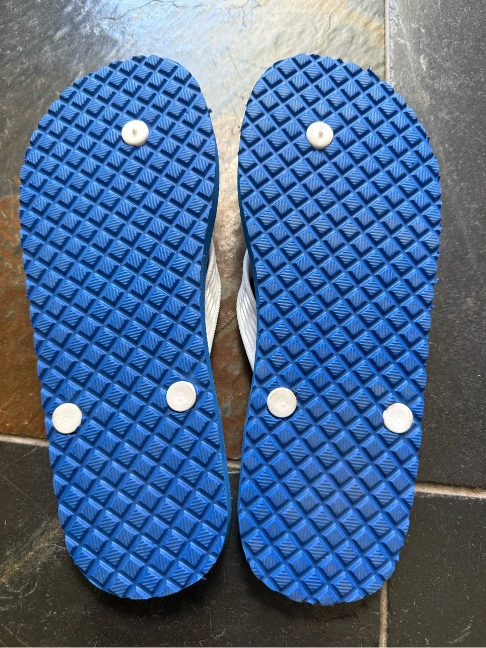 Locals Only Flip-Flops shaved ice edition blue coconut kids 6-7 or women’s 8-9